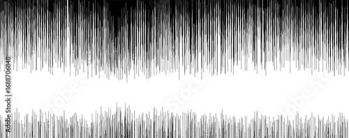 Op art black and white line design for visual impact