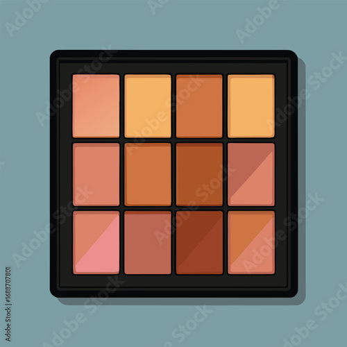 Diverse Makeup Foundation Palette: 12 Shades for All Skin Tones