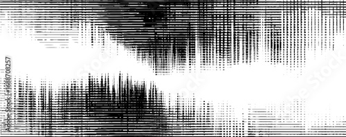Abstract optical art with black and white lines for modern design