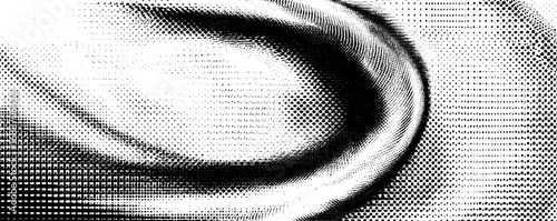 Abstract op art in black and white line pattern design for contemporary decor