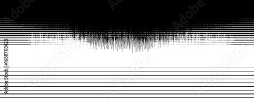 Abstract black and white op art composition with geometric lines for modern design