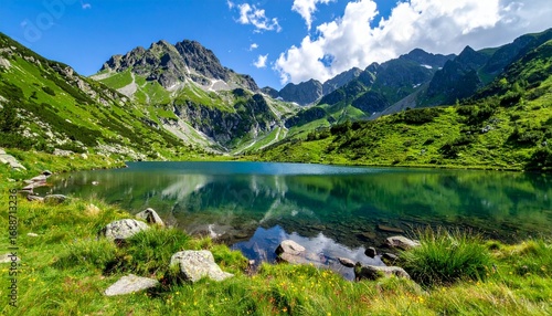 lake in the mountains