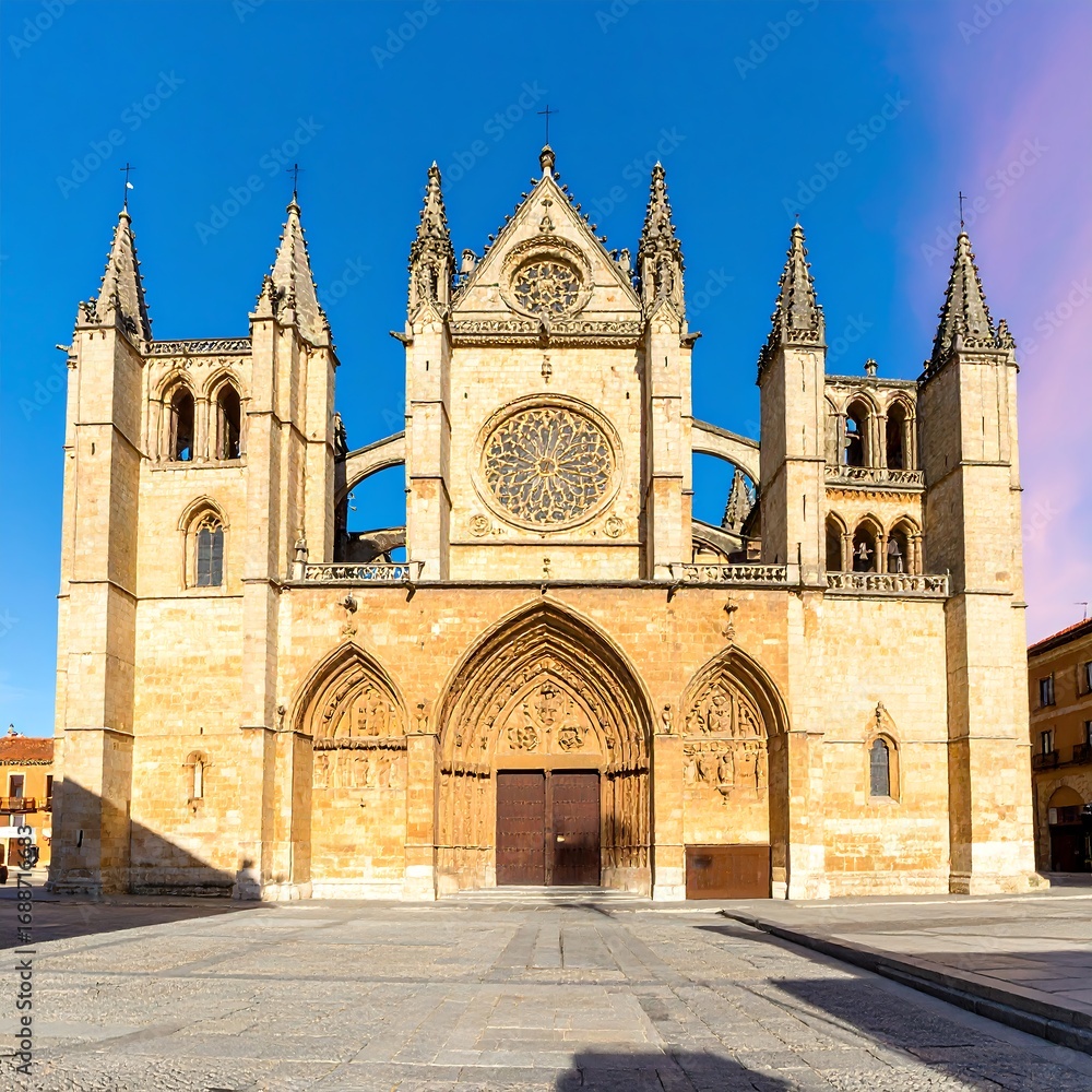 Fototapeta premium Facade of a historic cathedral
