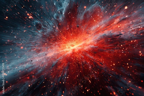 Wallpaper Mural Cosmic explosion radiating outwards Torontodigital.ca