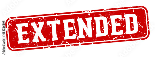 extended rectangular sign. extended stamp