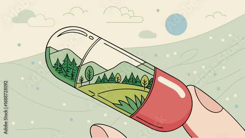 Nature s prescription held in hand