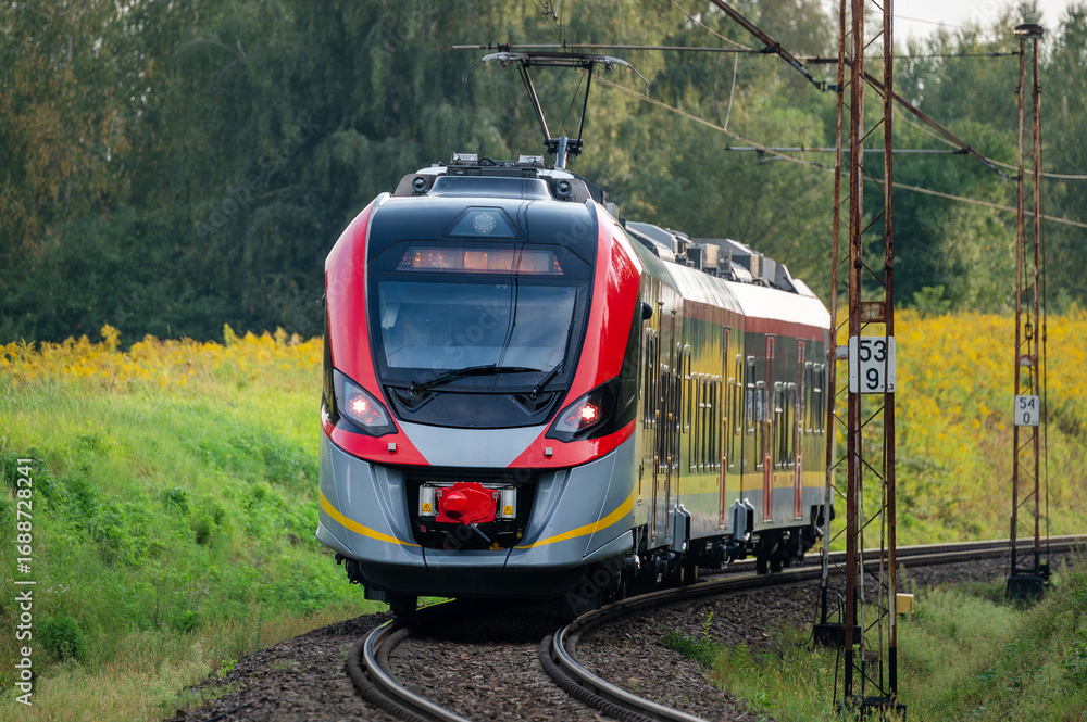 Naklejka premium Passenger train.