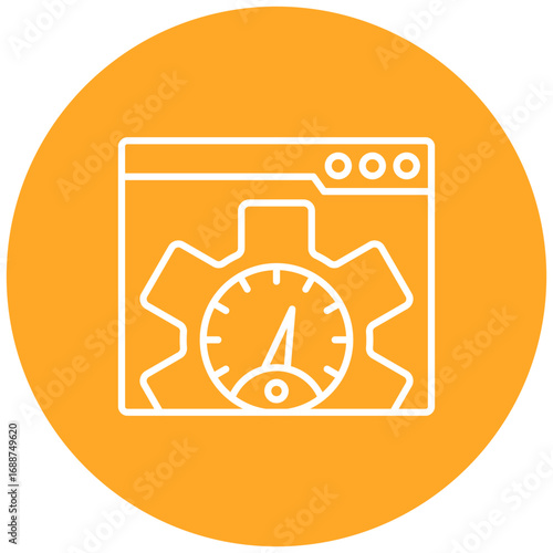 Web speed test Icon