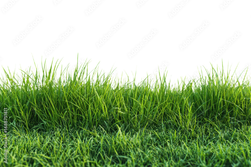 Fototapeta premium green grass isolated on white background