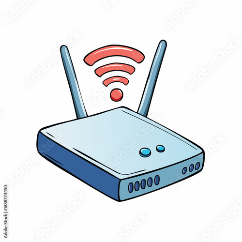 wireless router icon vector