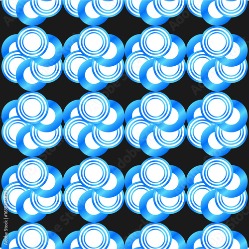 Blue circle pattern background design