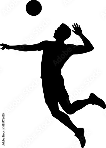 volleyball player silhouette