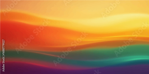 Wallpaper Mural Abstract colorful background with orange and yellow waves and bright gradient design Torontodigital.ca