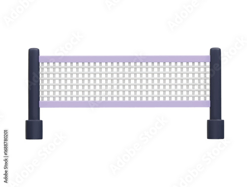 Badminton Net icon 3d rendering illustration