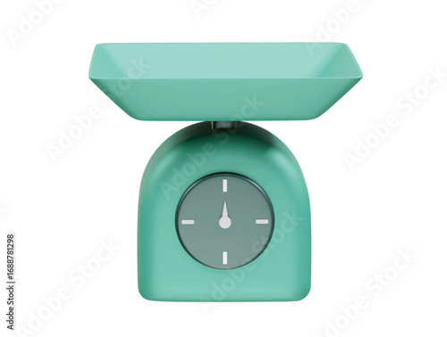 Weight Scale icon 3d rendering illustration