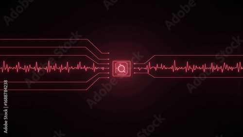 Abstract Digital Signal with Search Interface