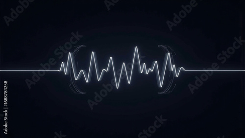 Abstract Audio Waveform Visualization