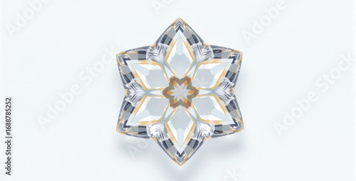 Elegant Crystal Geometric Ornament