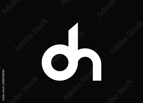 Modern DH Letter Logo | Creative Bold Monogram Branding