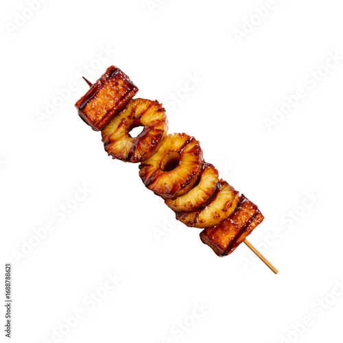 Grilled Pineapple and Tofu Skewers with Glaze
