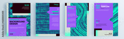 Modern abstract covers set, minimal covers design. Colorful geometric background, vector illustration.