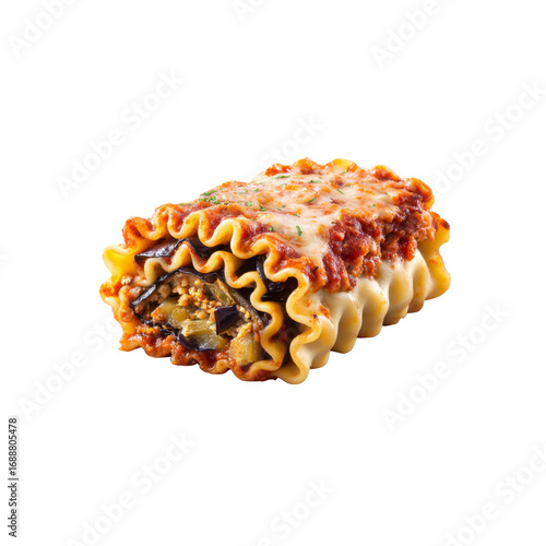 Delicious Eggplant and Meat Lasagna Roll-Ups with Melted Cheese