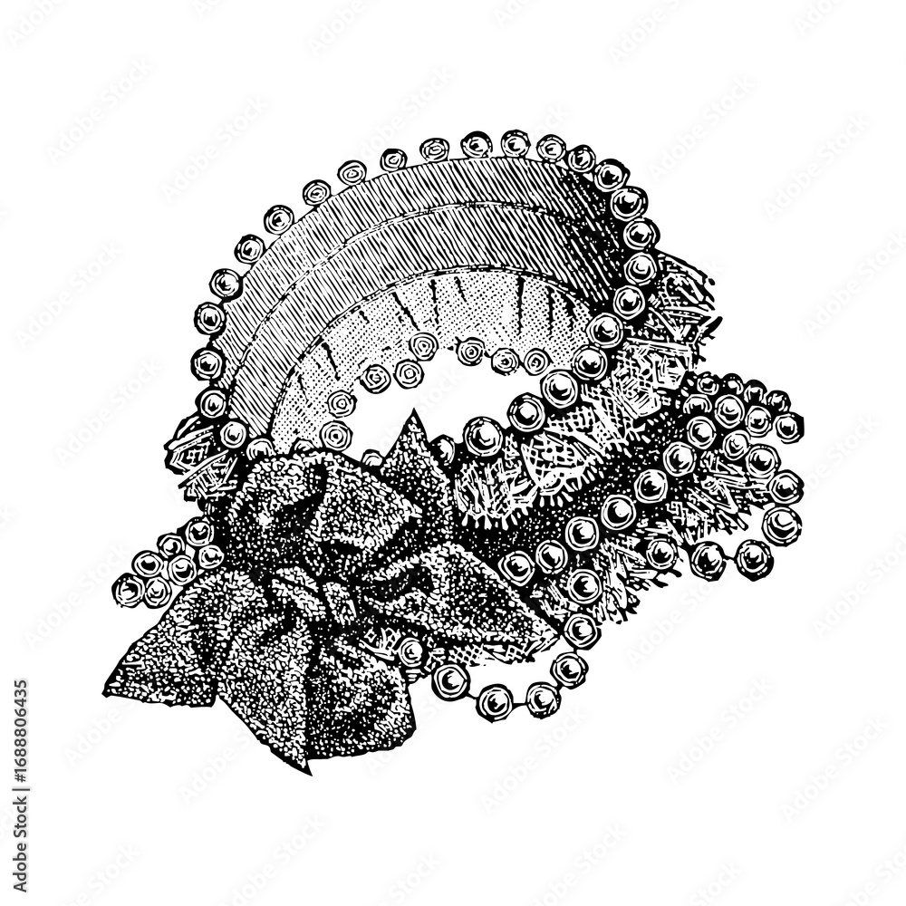 Obraz premium 9th century fashion, 1900 fashion line drawing women fashion accessories