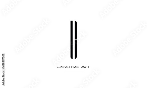 NU, UN, N, U abstract letters logo monogram