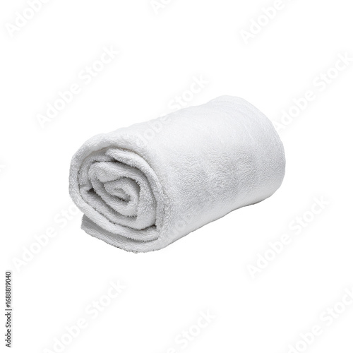 Rolled White Fleece Blanket, Soft and Cozy Texture
