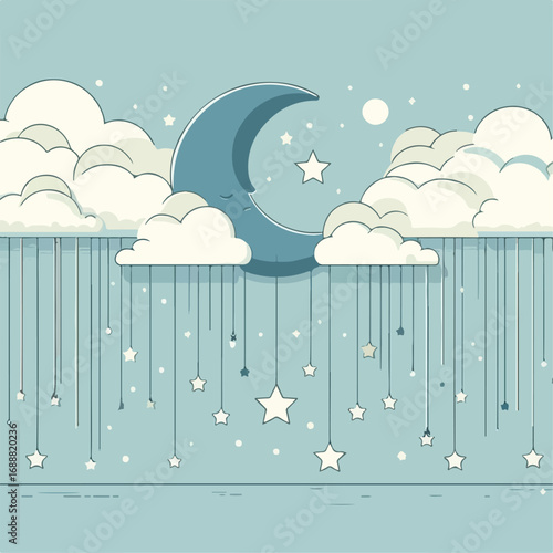 night sky with clouds