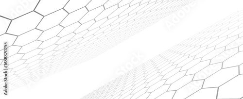 Abstract cube hexagon shape background. Vector banner design. Hexagons pattern. Geometric abstract background with simple hexagonal elements. Medical. Vector digital art banner.