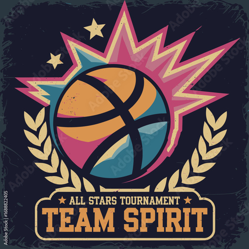  2d vector illustration sports vintage basketball design t shirt icon design celebrating a team's championship items logo ball soccer eagle animal ball 