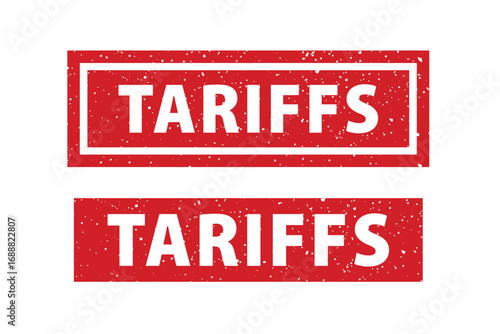 Tariffs Stamp Collection: A comprehensive collection of tariff stamp graphics, meticulously designed, perfect for illustrating themes of international trade and finance.