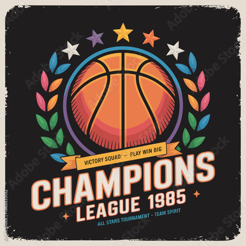 2d vector illustration sports vintage basketball design t shirt icon design celebrating a team's championship items logo ball soccer eagle animal ball 