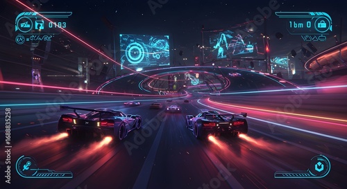 High-Speed Car Racing Gameplay Action