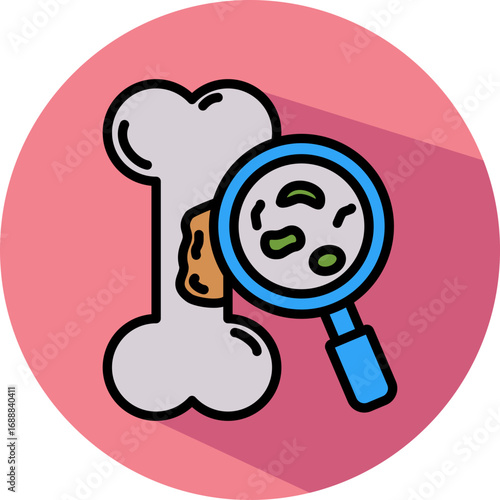 Bone Marrow lineal color icon