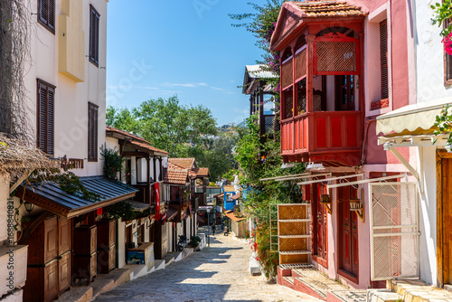 Street views from Kaş district of Antalya province, one of Türkiye's important tourist locations.