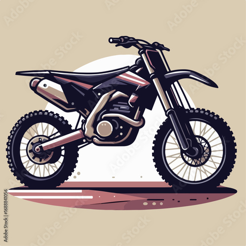 Illustration of a dirt bike