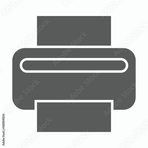 printer icon, fax vector