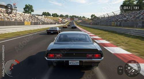 High-Speed Car Racing Gameplay Action