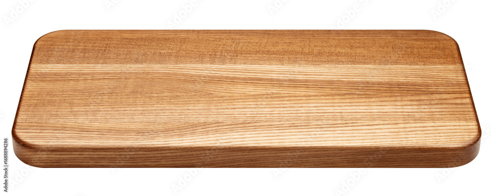 Obraz premium wooden Cutting Board, isolated on white background, full depth of field