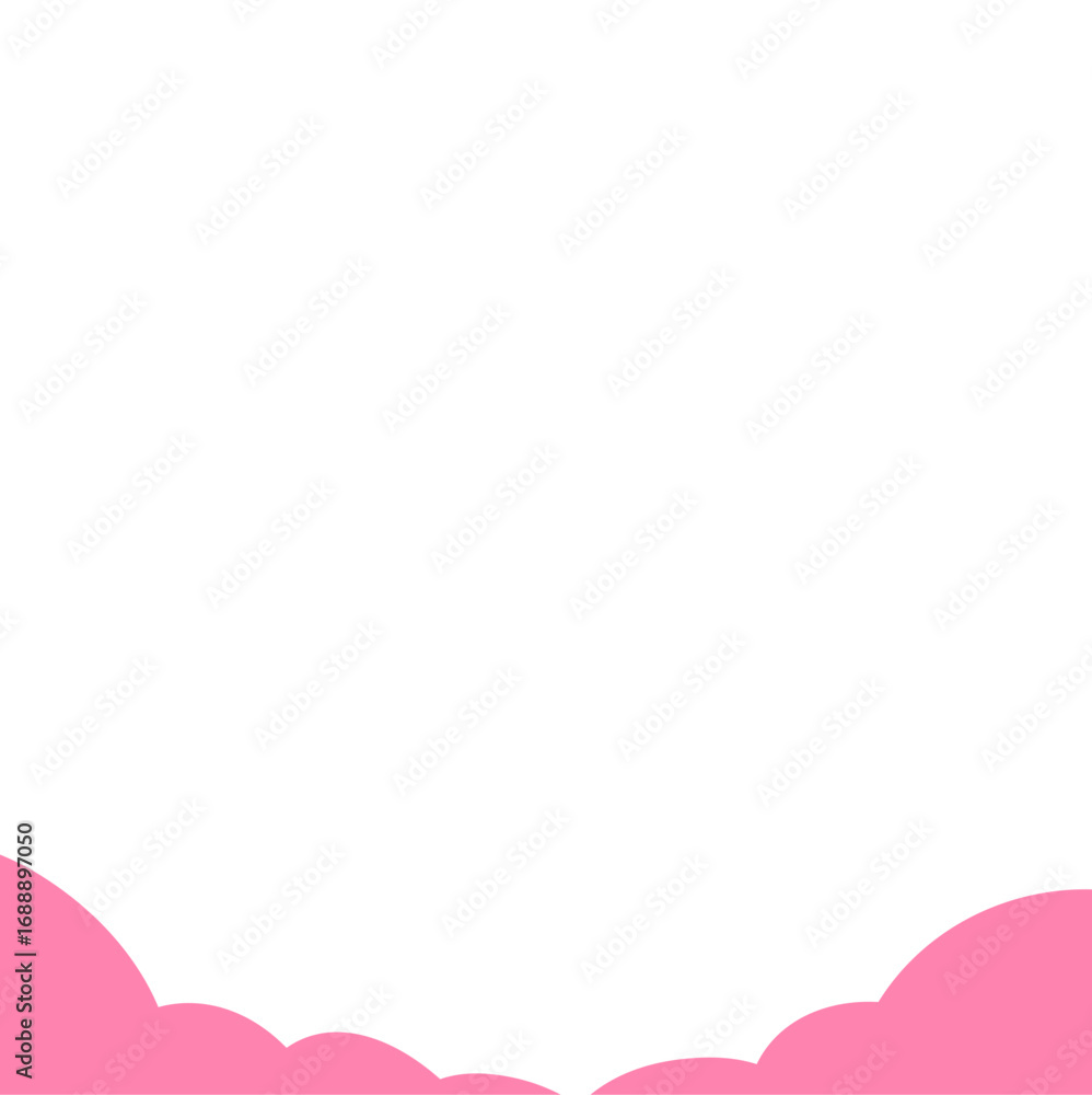 Obraz premium Pink Clouds Border