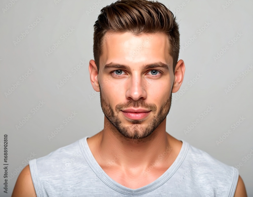 Obraz premium Handsome man, confident, and stylish