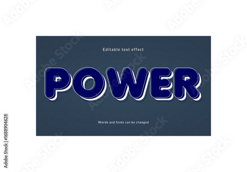 Power word text effect