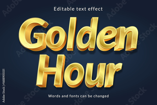 Golden hour text effect