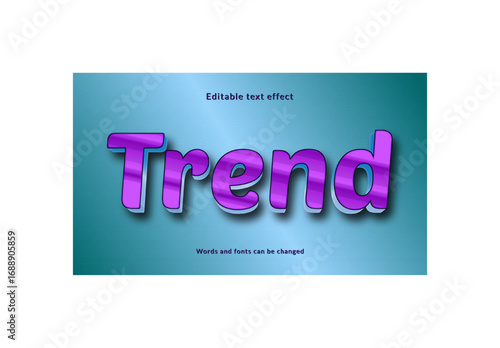 Trend word text effect