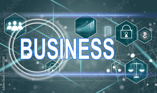 Businessman holding virtual business icons for planning to success goals target. Business analysis, statistic, strategy and solution management Concept