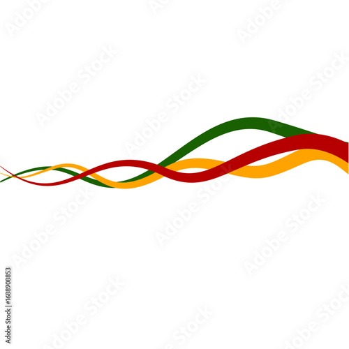 Juneteenth Wave Line Ornament