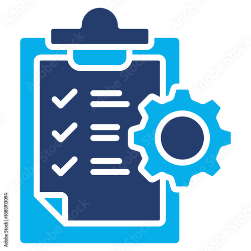 Procedure solid color icon
