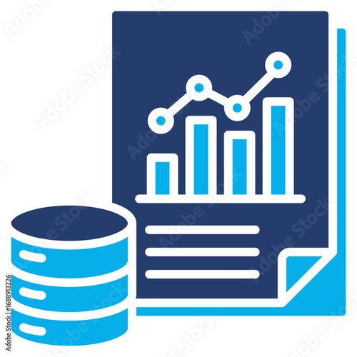 Data Mining solid color icon